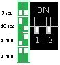 Output Duration DIP Switch Settings
